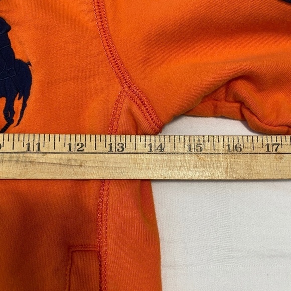 Polo by Ralph Lauren Kid's Orange Zip Up Sweatshirt Jacket‎ Size 6 - Picture 9 of 12